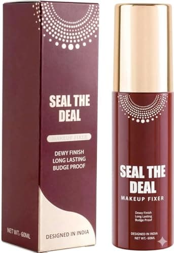 Seal the Deal Makeup Fixer Spray, Dewy Finish, Long Lasting, Budge Proof, 60ml