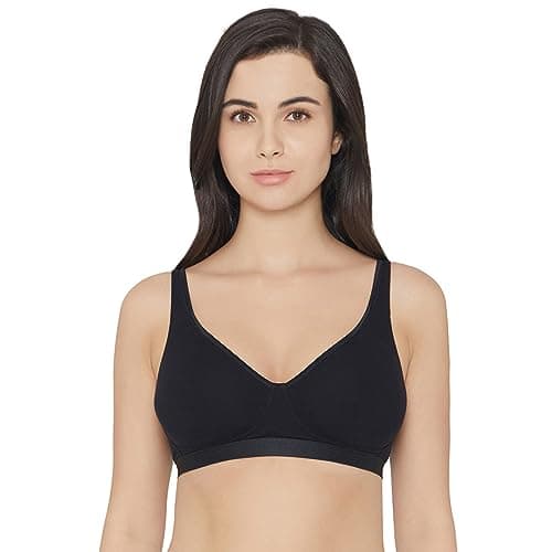 Wacoal Women’s Basics Essentials|Non-Padded|Non-Wired|Full Cup|Everyday Wear|Cotton Blend|T-Shirt Bra Black (38B)