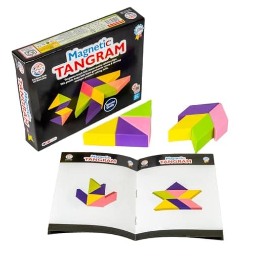Ratna's Magnetic Tangram Brain Booster Children's Games | Magnetic Puzzle for Kids | Educational Travel Toys for Kids 3 Years & Above | Gift for Boys Girls