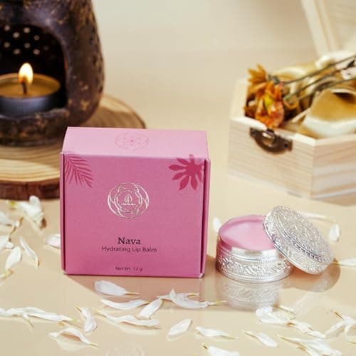 Anahata Lip Balm 12g | Natural Lip Care with Aloe Vera, Rose, Shea Butter & Beeswax | Heals Chapped Lips, Deeply Moisturizes & Nourishes | For All Skin Types, Daily Use