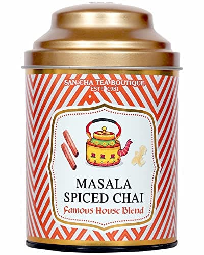 Sancha Tea Boutique, Masala Chai, Original Masala Blend with Ginger, Cardamom & Cinnamon, Premium Assam Tea Blend, 100g Whole Leaves
