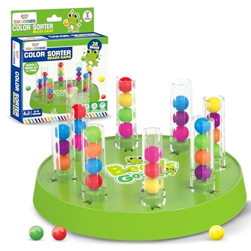 Wembley Color Sorter Beads Game for Kids 5+ Years| Color Sorting Board Game|2-4 Player Educational Learning Toy| Ideal Gift for Boys & Girls