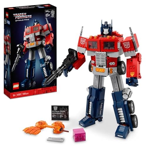 LEGO Optimus Prime 10302 Building Kit for Adults; Build a Collectible Model of a Transformers Legend